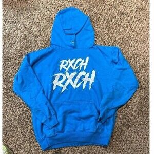 Rich Rich Royal Blue Pullover Hoodie‎ Sweater Men Size Small